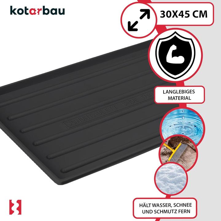 Image du produit Kotarbau 2er-Set Schuhabtropfschalen (45 x 30 cm)