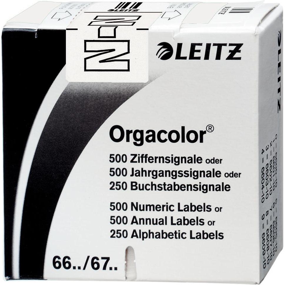 Leitz, Ordner Zubehör, Orgacolor Weiss