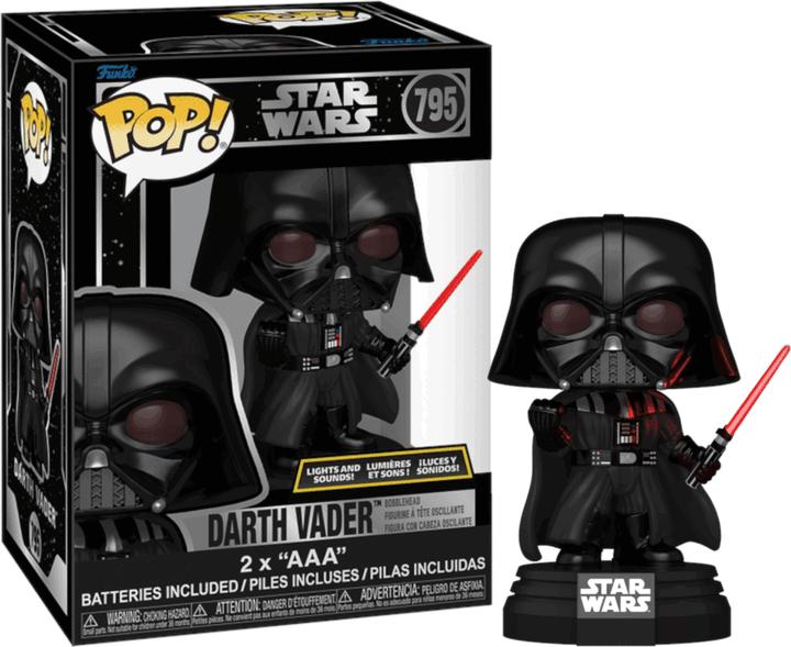 Produktbild Funko POP Star Wars Lights & Sound Darth Vader Bobble 795
