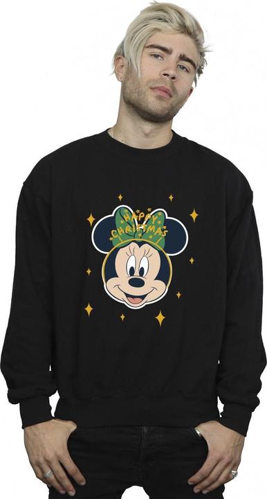Actual product image Disney Mens Minnie Mouse Happy Christmas Sweatshirt (5XL)
