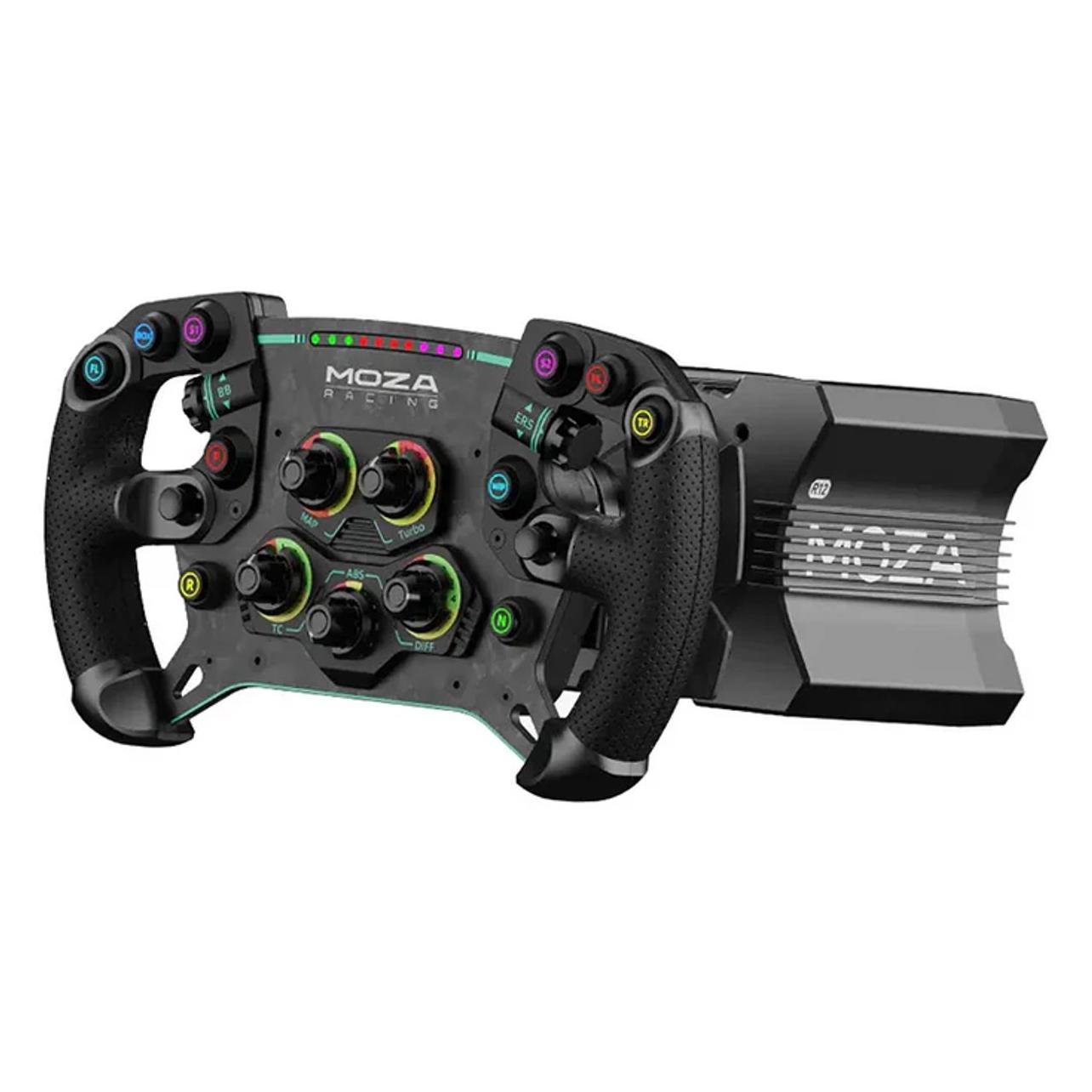 Moza Racing R12 V2 + Gs V2P - Bundle 12 Nm Direct Drive Rennlenkrad + 300 Mm Gt-Lenkrad - Pc (Pc), Gaming Controller