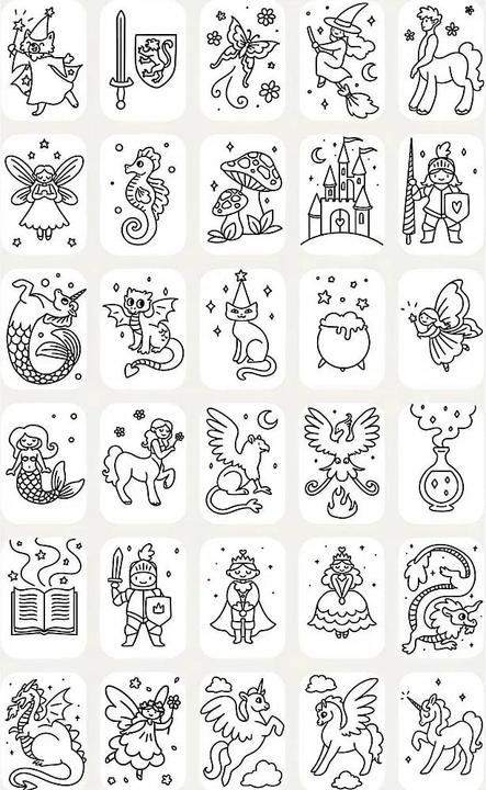 Produktbild Kidywolf Nachfüllpack Märchen und Tiere zu Designtafel