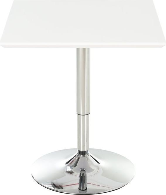 Produktbild Swisshandel24 Stehtisch, höhenverstellbar, quadratisch, Stahl Weiss 60 x 60 x 71-92 cm