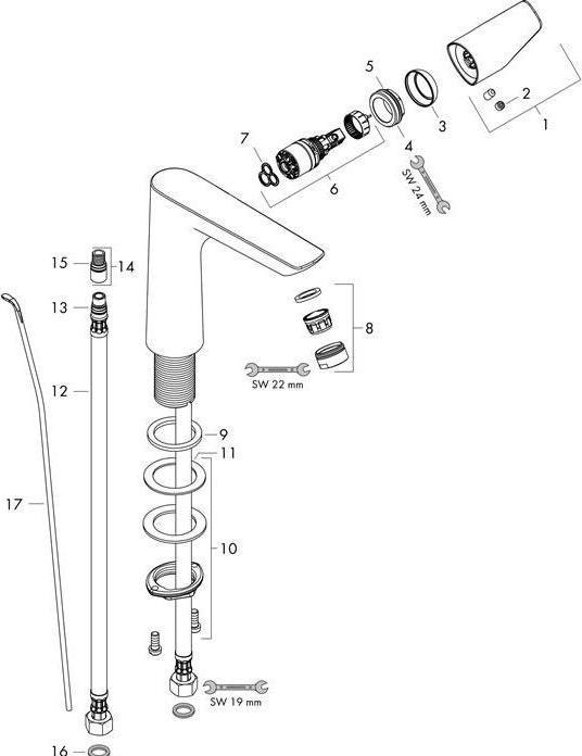 Actual product image hansgrohe Talis E chrome