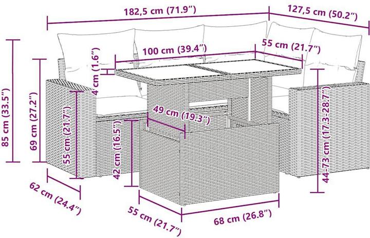 Produktbild vidaXL Jana