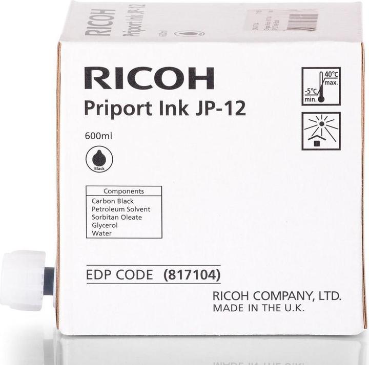 Actual product image RICOH JP12 refill ink black -1 piece