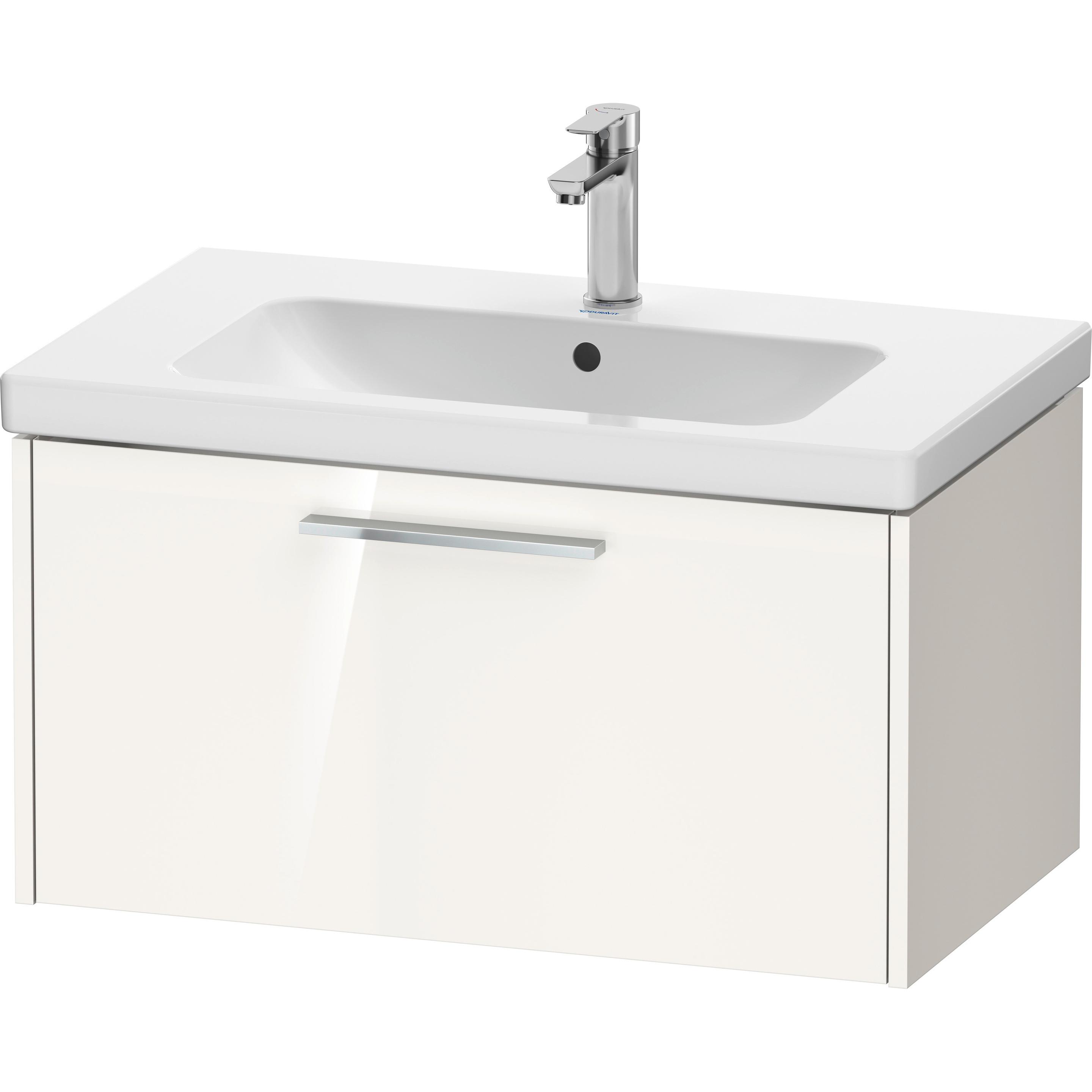 Duravit, Waschbeckenunterschrank, D-Code Waschtischunterbau, 1 Auszug, 784x460mm, mit Griff