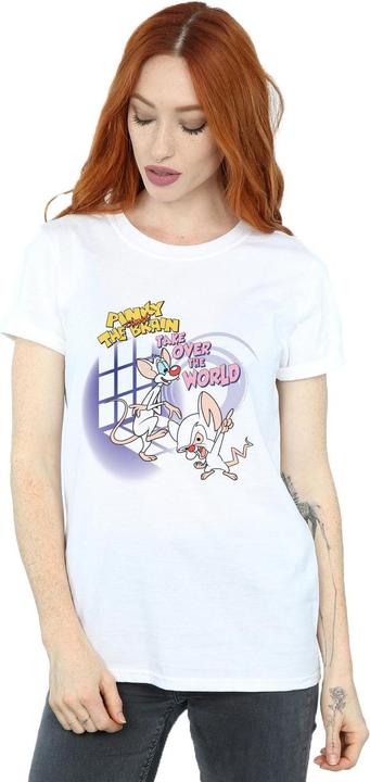 Immagine prodotto Universal Textiles Pinky And The Brain Take Over The World Maglietta Ampia Donna (S)