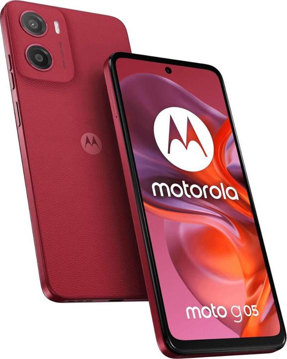 Produktbild Motorola g05 DS 256/8GB Plum Red (256 GB, Rot, 6.70", Dual SIM, 4G)