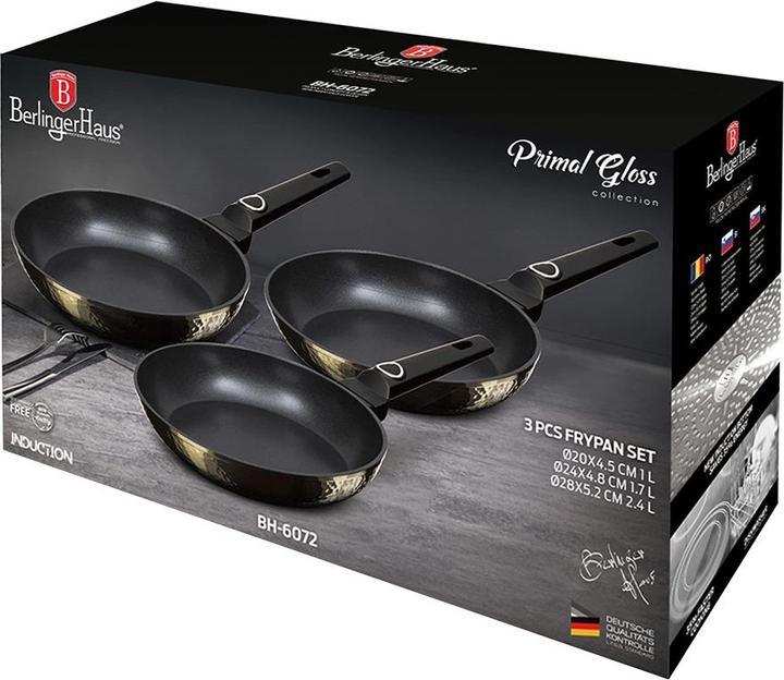 Immagine prodotto BerlingerHaus Set di 3 padelle da cucina barf house (28 cm, Padella per friggere, Alluminio)