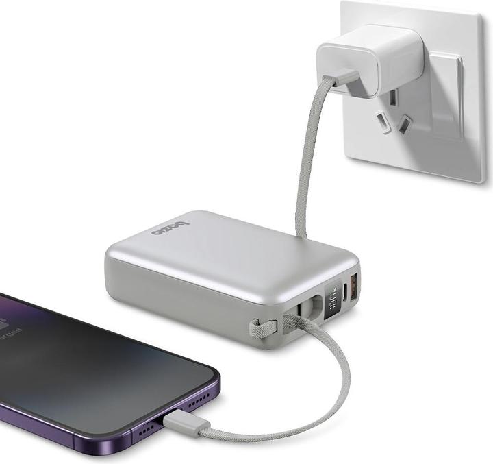 Produktbild Energea PowerBank 4in1 Bazic Fusion Mini 20000mAh cable USB-C/Lightning grey (20000 mAh, 22 W, 22 Wh)