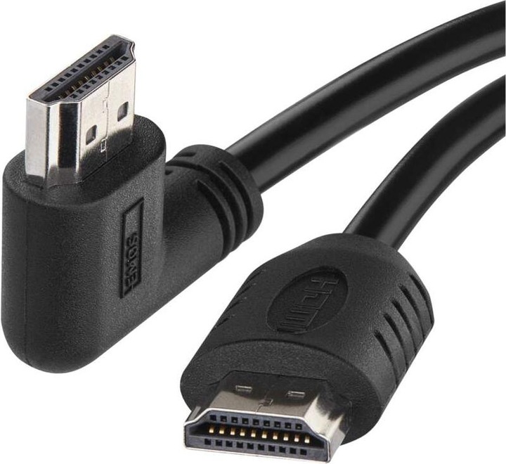 Produktbild Emos High Speed HDMI Kabel 2.0 A Stecker – A Stecker 90° 1,5m (1.50 m, HDMI)