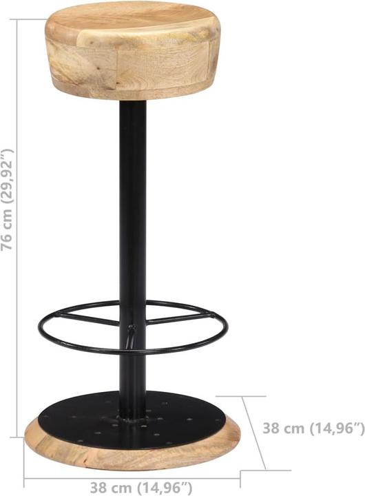 Actual product image vidaXL Bar stool