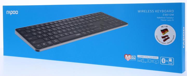 Actual product image Rapoo E9810M Dunkelgrau Kabelloses Multimodus Deskset (DE, Wireless)