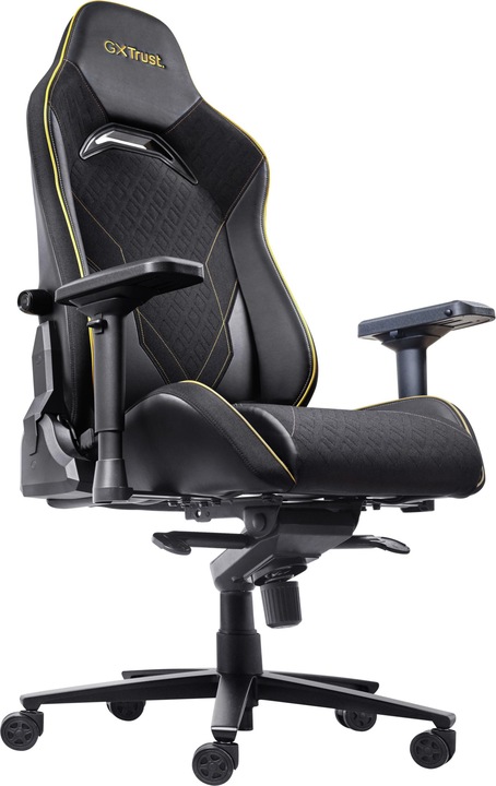 Produktbild Trust GXT 721 Ruya Pro, Universal-Gamingstuhl, 150 kg, 195 cm, Schwarz, Aluminium, Schwarz