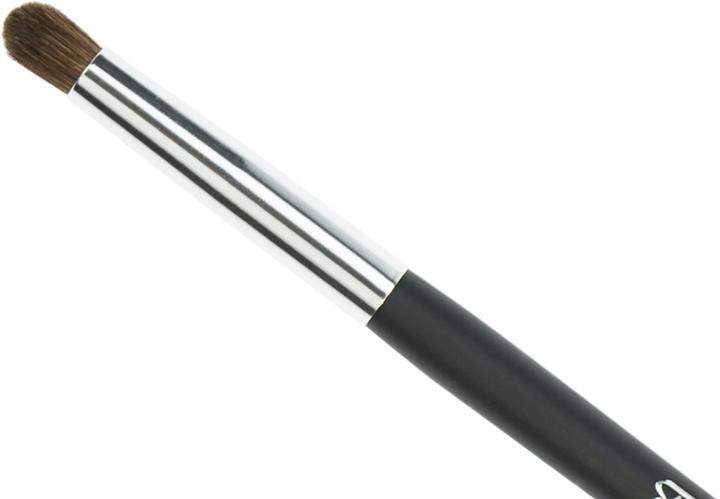 Actual product image Banana brush, round, natural hair, length: 15.5 cm (Eyebrows)