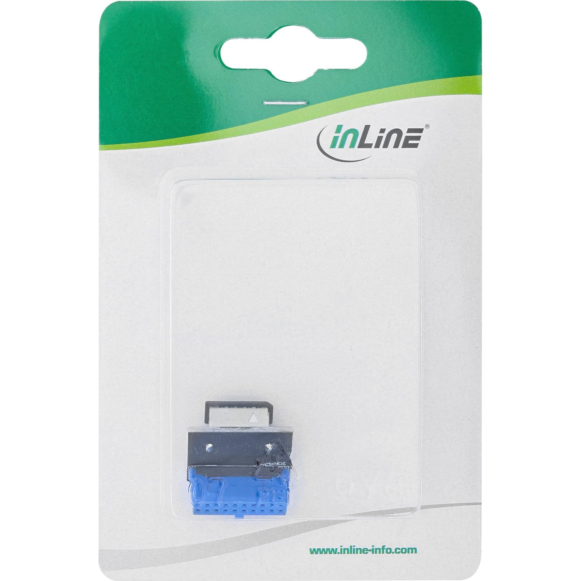 Thumbnail - InLine  USB 3.0 zu USB 3.1 Frontpanel Key-B Adapter intern, Interne Kabel (PC)