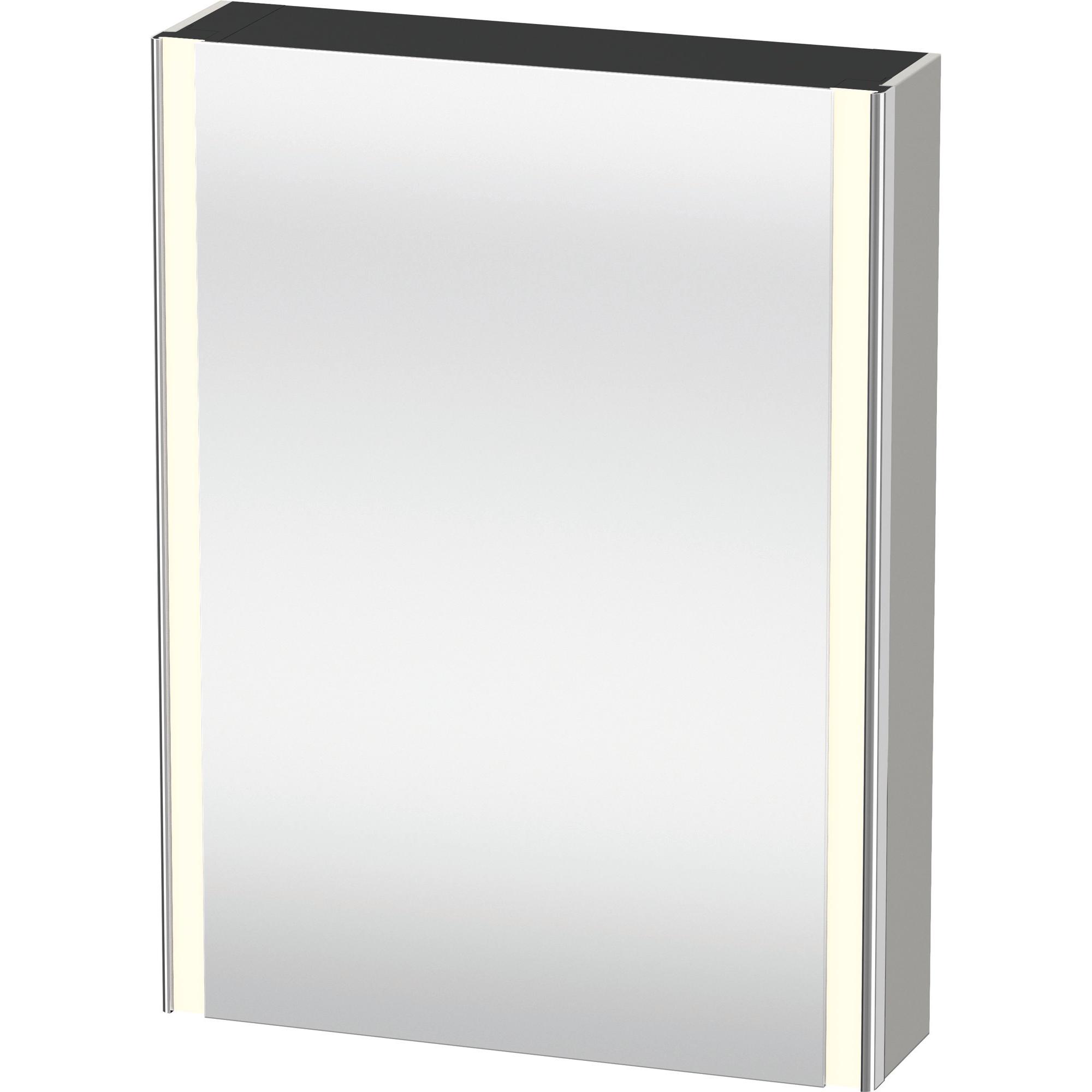Duravit, Armadio a specchio, XSquare armoire de toilette avec éclairage LED, 1 porte, charnières à gauche, 600x800x155mm (60 x 15.50 x 80 cm)