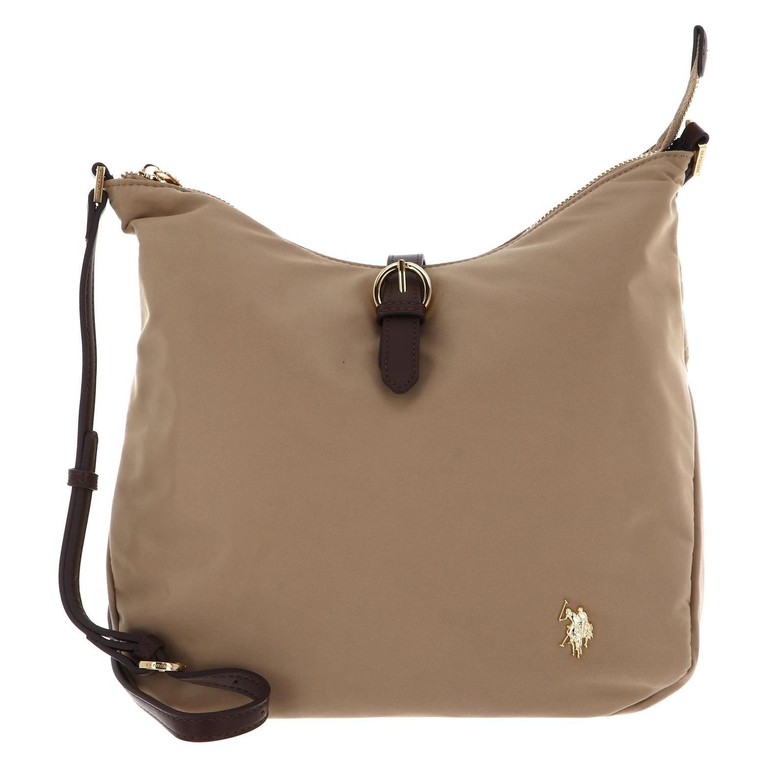U.S. Polo, Damen, Handtasche, Houston Hobo Bag, Braun, Beige
