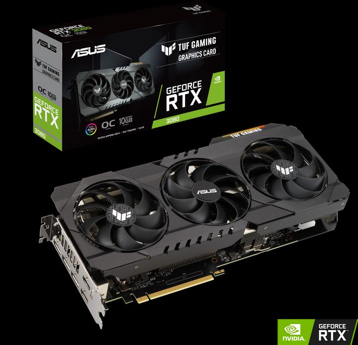 Actual product image ASUS GeForce TUF RTX 3080 O10G Gaming (10 GB)