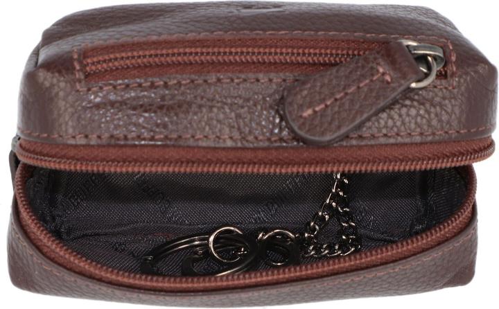 Actual product image Braun Büffel Prato leather key case 9 cm