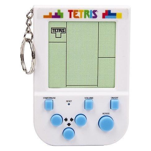 Fizz Creations Tetris Mini Retro Handheld Videospiel-Schlüsselanhänger, Retro Gaming, Mehrfarbig