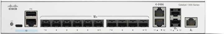 Image du produit Cisco CATALYST 1300 12-PORT SFP 2X10GE SHARED (12 ports)