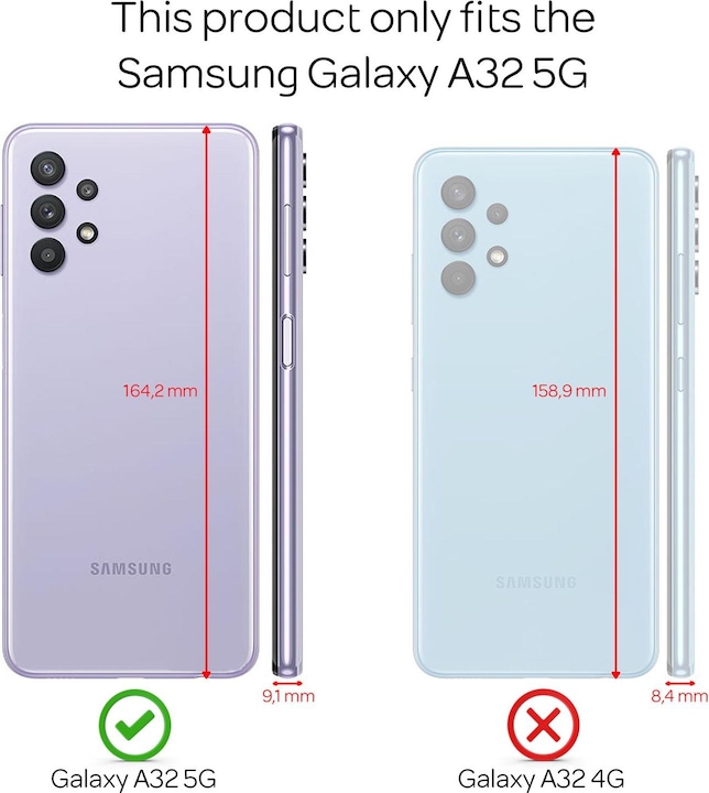 Produktbild Nalia Glitzer Handyhülle (Samsung Galaxy A32 5G)