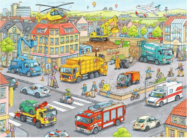 Actual product image Ravensburger Vehicles in the city (100 pieces)