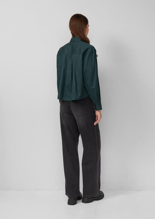 Immagine prodotto s.Oliver Bluse Verkürzte Bluse mit verdeckter Knopfleiste (40)