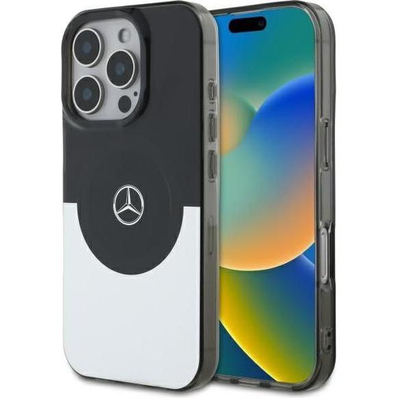 Mercedes MEHMP16L23HBIGK iPhone 16 Pro 6.3" czarny srebrny/black silver hardcase Doubel Layer BiC (Apple iPhone 16 Pro),...