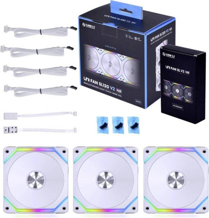 Produktbild Lian-Li Uni Fan SL120 V2 (120 mm, 3 x)