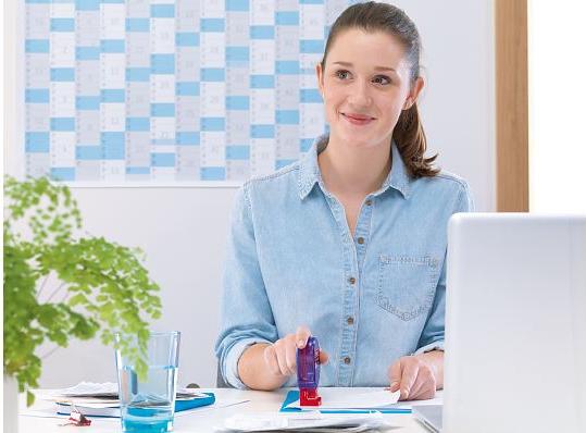 Actual product image tesa Adhesive stamp ecoLogo, double-sided adhesive pads for quick gluing of paper, cardboard & photos