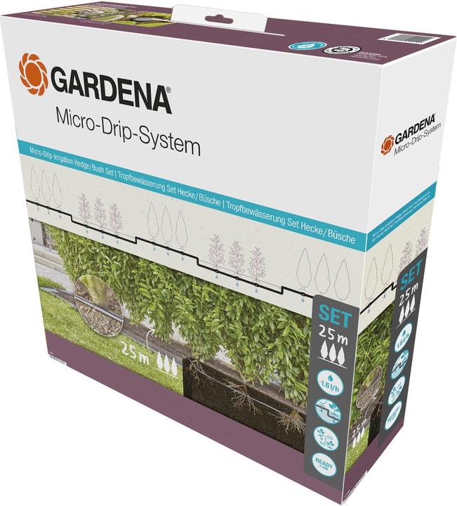 Kit haie/arbuste Micro-Drip 25m (Kit d'irrigation goutte à goutte)