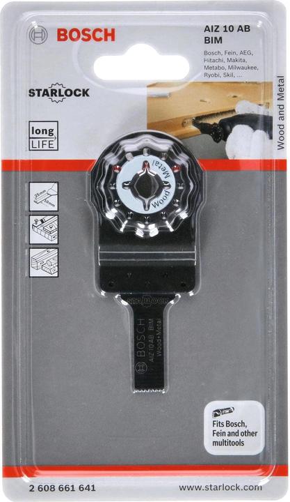 Actual product image Bosch Professional Zubehör BIM plunge cut saw blade AIZ 10 AB, Wood and Metal, 20 x 10 mm