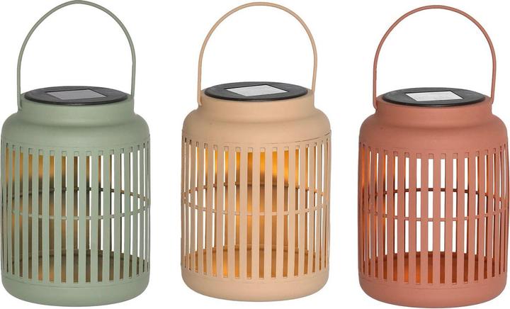 Angela Bruderer LED Solarlaterne Zylinder «Estel» 3er-Set