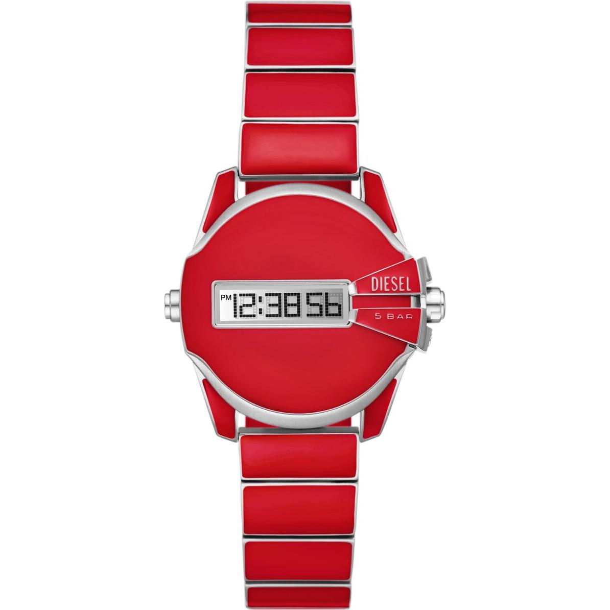 Diesel, Armbanduhr, Baby Chief, Rot, (Digitaluhr, 32 mm)