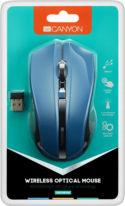 Actual product image Canyon Mouse MW-5 Wireless optical 4 buttons (Wireless)