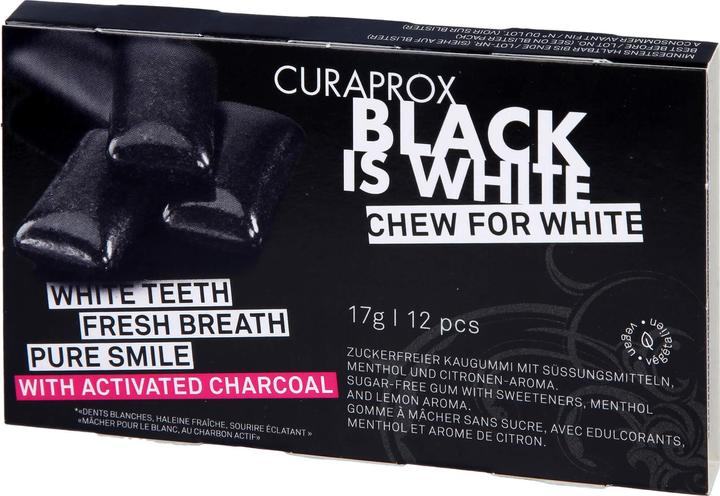 Produktbild Curaprox Black Is White Kaugummi (12 Stk., 23 g)