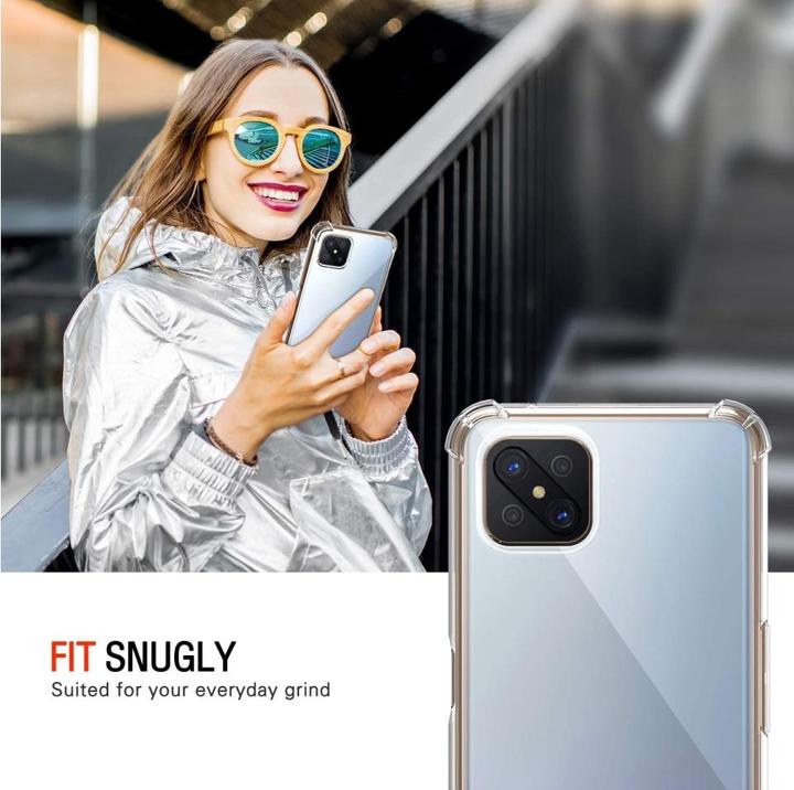 Actual product image Screenguard Oppo Reno4 Z 5G Case Crystal Soft Airbag Bumper (Oppo Reno 4 Z 5G)
