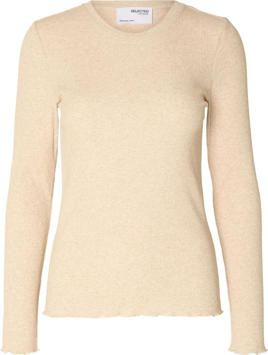 Selected Femme Geripptes Oberteil mit langen Ärmeln (XS)