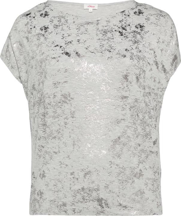 S.Oliver T-Shirt T-Shirt mit Glitzer-Frontprint
