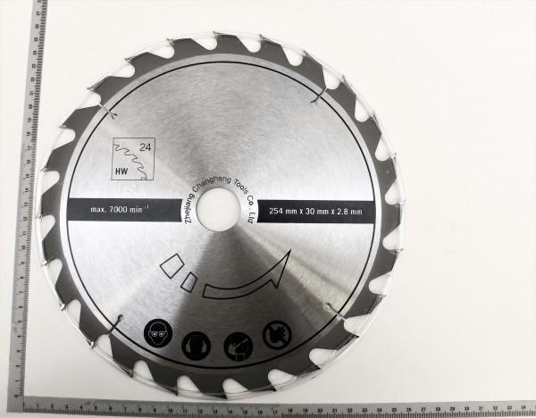 Actual product image Scheppach HW circular saw blade Ø 254 x 30 x 2.8 mm / 24 Z