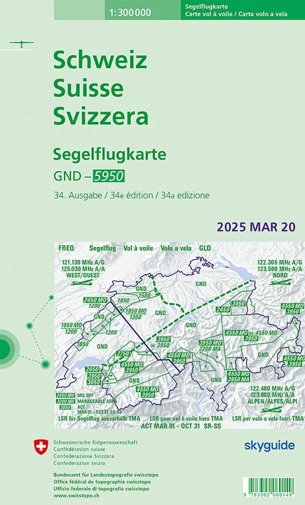 Actual product image Schweiz / Suisse / Svizzera Glider Chart
