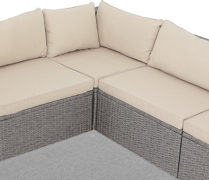 Actual product image Casaria Poly Rattan Lounge Set