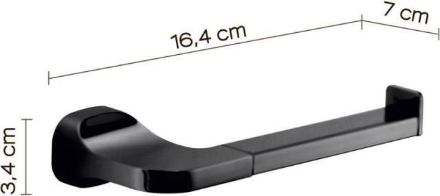 Produktbild Domoletti Amalfi Toilet Paper Holder Matt Black