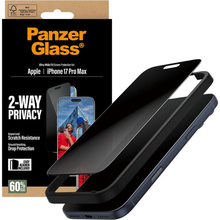 Immagine prodotto PanzerGlass Privacy Displayschutz (1 Pezzo/i, Apple iPhone 17 Pro Max)