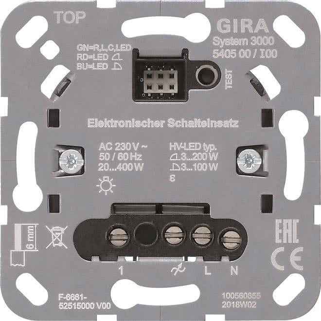 Produktbild Gira System 3000 Elektronischer 540500 Schalteinsatz