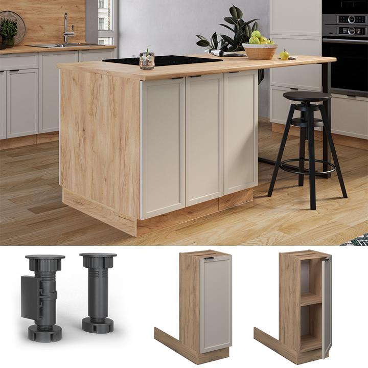 Produktbild Vicco Kücheninsel Fame-Line (70 x 70 x 82 cm)