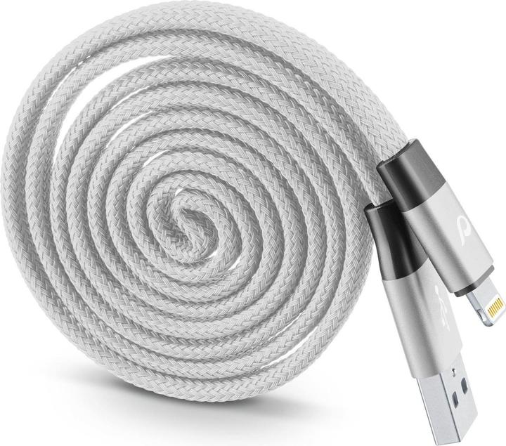 Produktbild Cellularline Retractable MFI cable, grey (1 m)